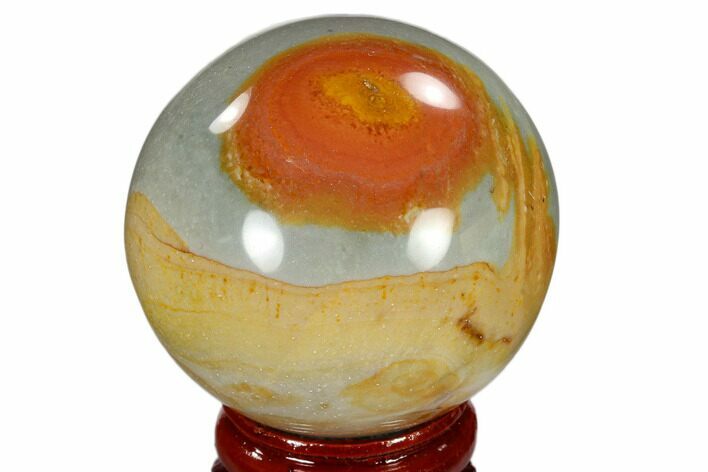 Polished Polychrome Jasper Sphere - Madagascar #118113